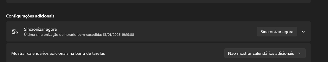 Sincronizar Relógio do Windows